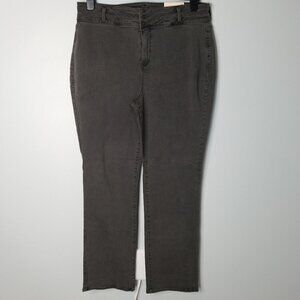 NEW NYDJ Marilyn Straight Gray Jeans 16